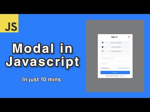 Create a Modal Popup with Javascript