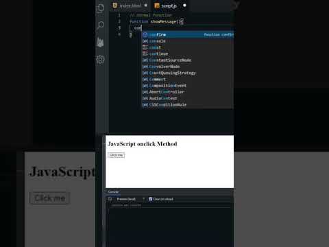 JavaScript onclick method