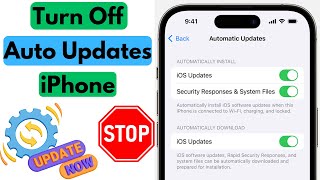 How to Stop iPhone Software Update | How to Turn Off Automatic Software Updates on iPhone