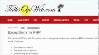 Exceptions in PHP - Part 2 of 2