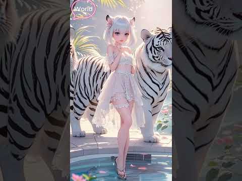 Hot Girl Walking a Tiger on the Street Shocks Everyone! 🐯🔥