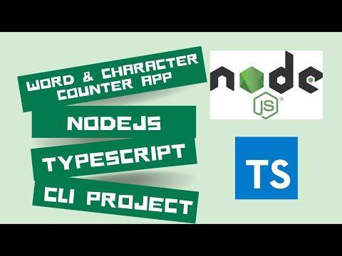 NODEJS TYPESCRIPT CLI ||  WORDS || CHARACTER || COUNTING || APPLICATION