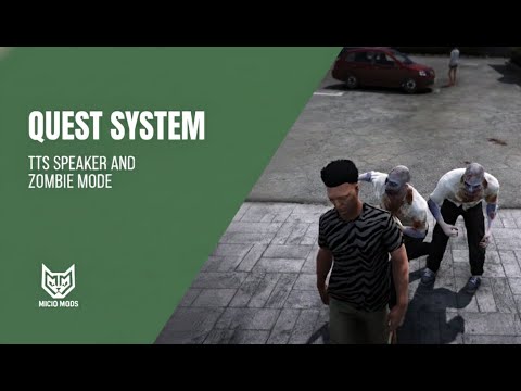 FiveM Script | UPDATE: Quest System: Modular Mission Creator | NEW TTS VOICE AND ZOMBIE MODE