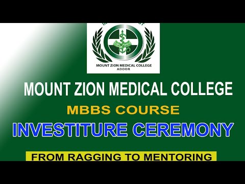 Mount Zion  Medical College Investiture Ceremony 2021