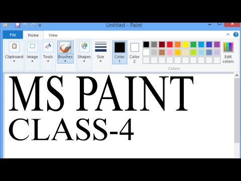 MS PAINT !! WINDOWS 7 एमएस पैंट चलना सीखे।।