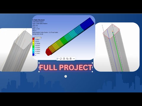 ANSYS TUTORIAL EN #4 | Midsurfaces & Beams: The ANSYS Secrets You NEED to Know