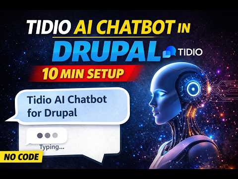 Integrate Tidio AI Chatbot in Drupal in 10 Minutes (No Coding)