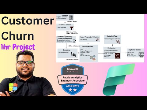 DP:700 Bank Customer Churn Using Synapse Data Science in Microsoft Fabric | Full Tutorial