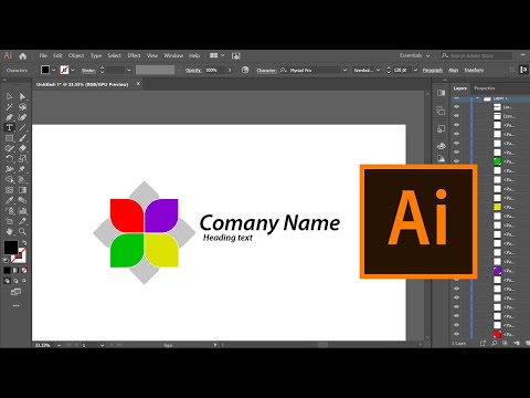 Creating a LOGO in Adobe illustrator | Meen Academy