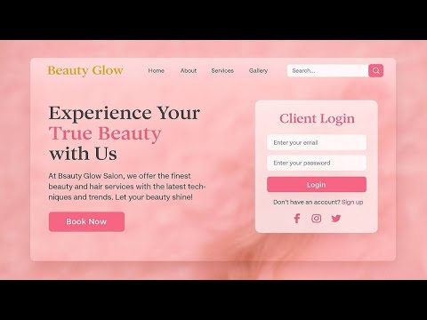 Create a Stylish Beauty Salon Website with HTML & CSS | Full Website Design Tutorial
