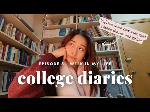 COLLEGE DIARIES | lunar new year celebrations, grad photos, & dinner with friends!
