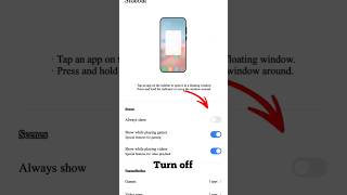 😱 How To Turn Off Floating Window 😎 #tricks #floatingwindow #shorts