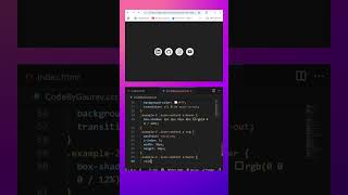 Social icon with Hover Animation using HTML & CSS #webdevelopment #coding #animation #shorts