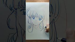 black anime art drawing #animedrawing #animedrawings #animedrawingstyle