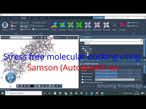 Stress free Molecular docking using SAMSON (AutoDock Vina)