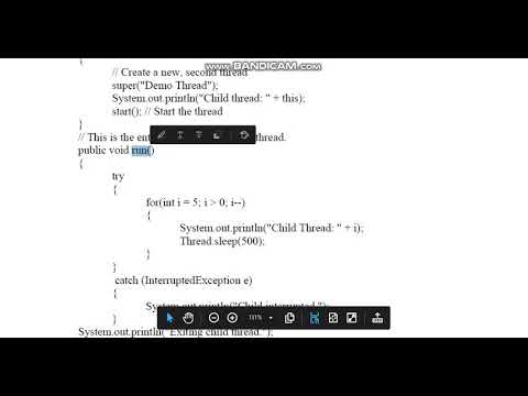 Create a second Thread by extending Thread