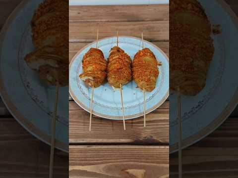 Fried spring potatoes are great.😋👌 #cookingkourosh #food #asmrsounds