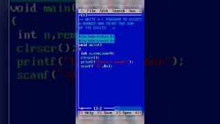 SUM OF DIGITS OF A NO . | SLIP PROGRAM #5 | C PROGRAM