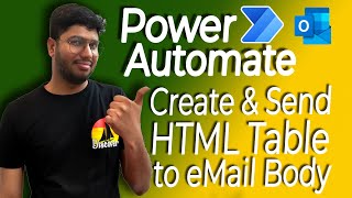Send Table data / HTML Table in Email Body Automatically with Power Automate: Step-by-Step Tutorial