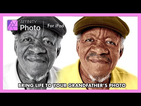 TRANSFORM BLACK & WHITE INTO COLOR IN AFFINITY PHOTO FOR iPAD