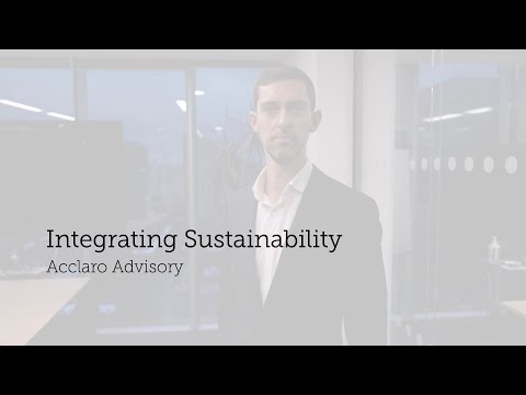 Integrating Sustainability | Acclaro Advisory | IEMA | TWS