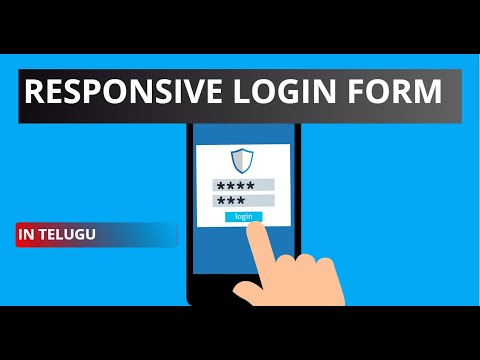 Create a stunning responsive login form in telugu || The techie in TELUGU || Subscribe for more🔥
