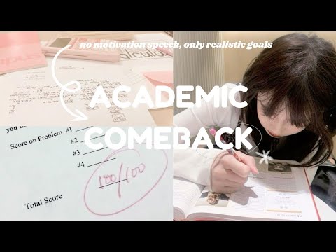Academic Comeback | How to Restart your Studies and Succeed📚🌸