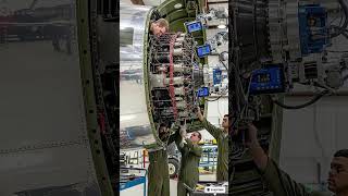 Unseen details: Witness meticulous jet engine #shorts #militarytech #precision #shortsvideo #explore