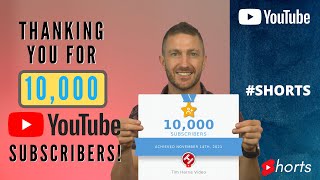 Thanks For Helping Me Reach 10,000 Subscribers!