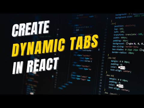 Dynamic Tabs in React with Material-UI -- Part 1