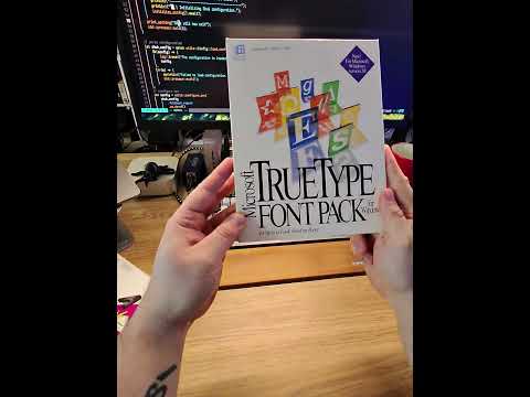When fonts came in boxes! #software #fonts #vintage #computers
