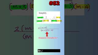 #52 –Algebraic Fractions-GCSE Maths