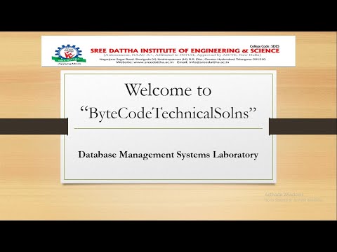 DBMS LAB 1
