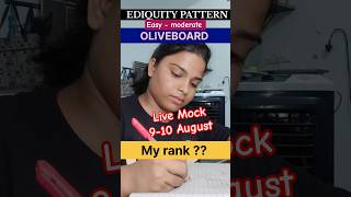 OLIVEBOARD LIVE 🔥 MOCK TEST ✅ | #shortfeed #ssccgl #mocktest #livemocktest