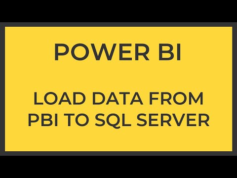 How To Load Data from Power BI into SQL Server | Power BI