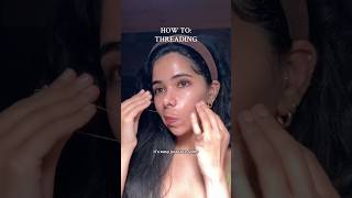 How to: THREADING! Hair removal easy tutorial #threading #facialhairremovalforwomen