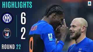 INTER-PISA 6-2 | HIGHLIGHTS | Six-goal Inter roar back after early Moreo scare | Serie A 2025/26
