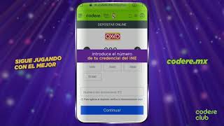 ¡Deposita saldo a tu cuenta Codere.mx desde el Oxxo!