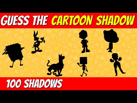 Guess the CARTOON CHARACTER from SHADOW | Cartoon quiz challenge