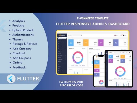 Flutter - Responsive Dashboard & Admin Panel | Template For E-commerce Website