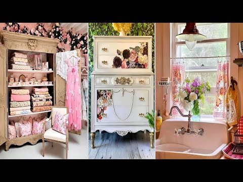 ❤️top50+ shabby chic and vintage rustic style Farmhouse decor ideas #farmhousedecor #shabbychicstyle