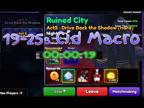 19-25s Cid Raid Macro