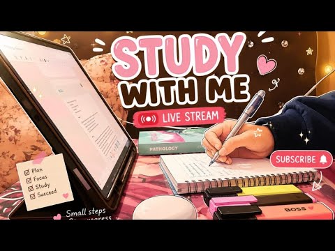  6 HOURS STUDY WITH ME LIVE | Med Student 🩺 |No sound lPomodoro 90/10 📚|