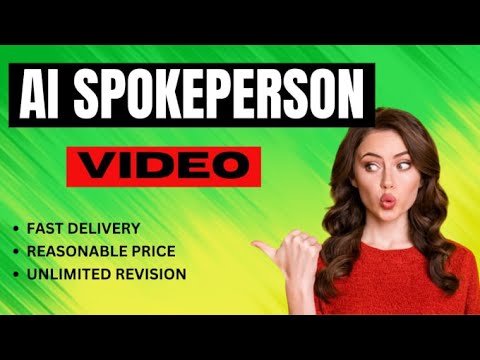 Make professional ai spokeperson video in any language