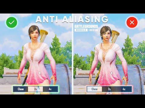 Anti Aliasing Enable vs Disable FPS Fix Lag For BGMI PUBG MOBILE