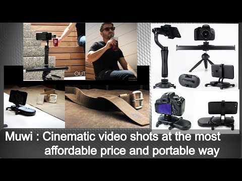 this portable camera stabilizer & camera slider in pocket called muwi can shoot excitingstuff at 49$