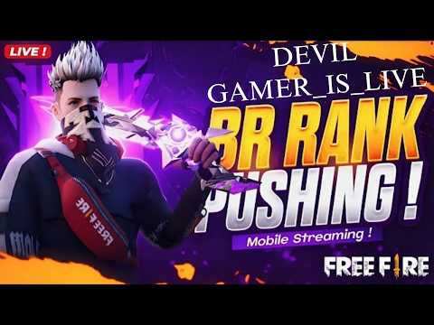 🔴Live free fire new rank season rank push Live |devil gamer 👽#devilgamer #freefirelive