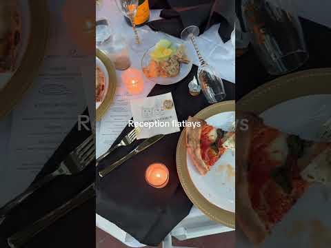 wedding reception flatlays