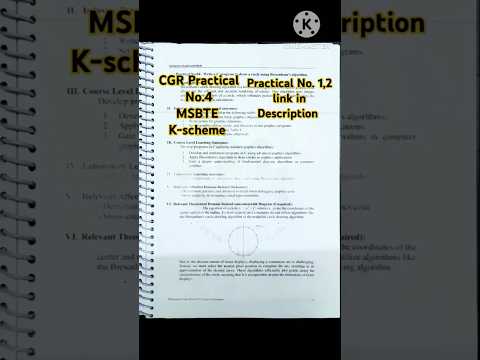 CGR Practical No 4 K-Scheme MSBTE Second year diploma #shortsfeed #viralvideo #youtubeshorts #ytshor