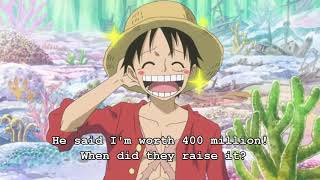 Luffy's react to his 400 million bounty | One Piece Clips funny moments